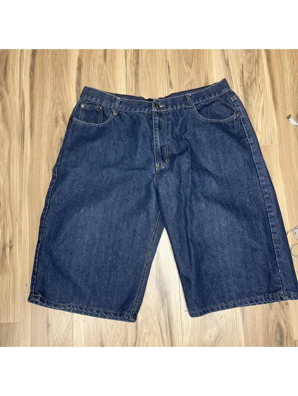 Jeanetix Blue Denim Hip Hop Bermuda Shorts Size 40